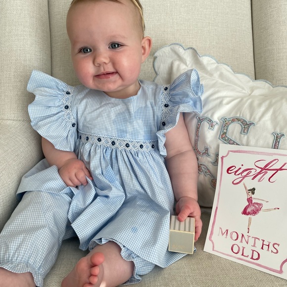 Southern Taters Flutter Sleeve Pant Set 9m Like New - Picture 5 of 5